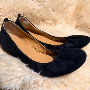 J. Crew Black Suede Flats